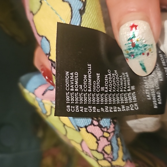 NWT Lazy Oaf oversized unisex button down jacket iconic graphics, pastels - Picture 10 of 10